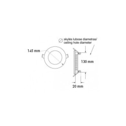 LED panele 9w