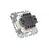 1kl.perjungiklis su baltos.sp.LED, spyr.kont."Prof."b/r