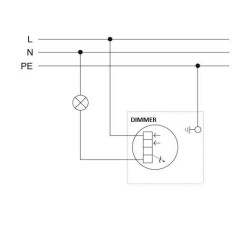 Šv.reguliatorius 600W, kaitrinėms,halogeninėms (220V/12V) lempoms, be rėmelio