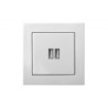 Įleistinis USB- kroviklis, dvivietis, 220V, 50-60Hz, 3,4A