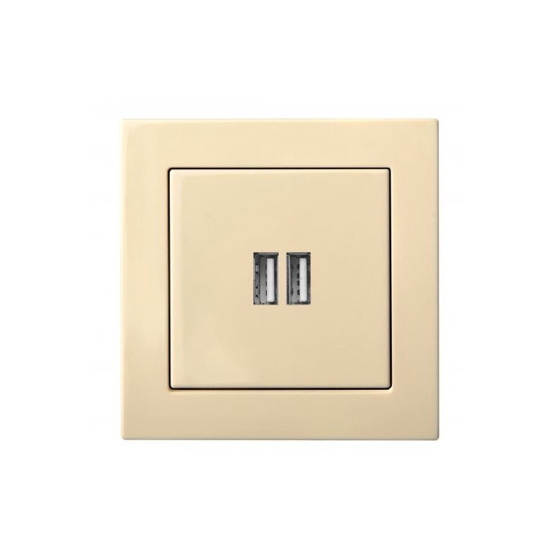Įleistinis USB- kroviklis, dvivietis, 220V, 50-60Hz, 3,4A Įleistinis USB- kroviklis, dvivietis, 220V, 50-60Hz, 3,4A