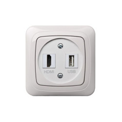 HDMI ir USB lizdas