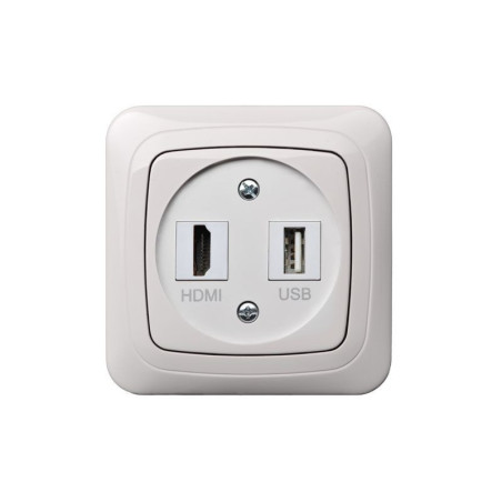 HDMI ir USB lizdas